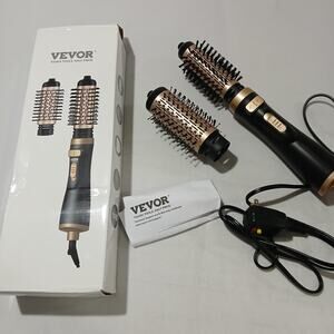 VEVOR Hot Air Brush 1000W Hair Dryer Styler 125V CT-508B 2 Attachments 3 Heat